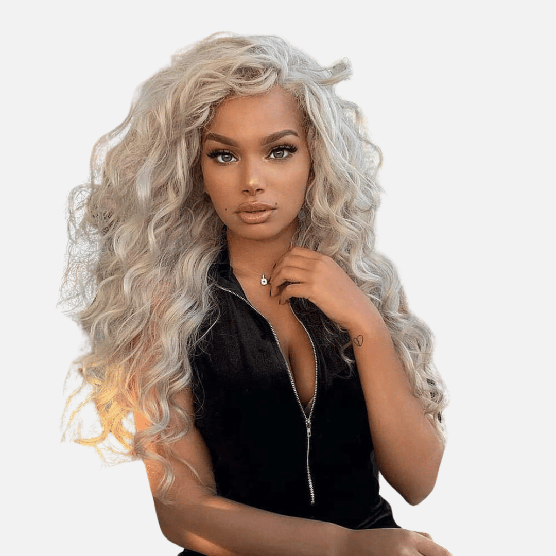 Perruque shop blonde chignon