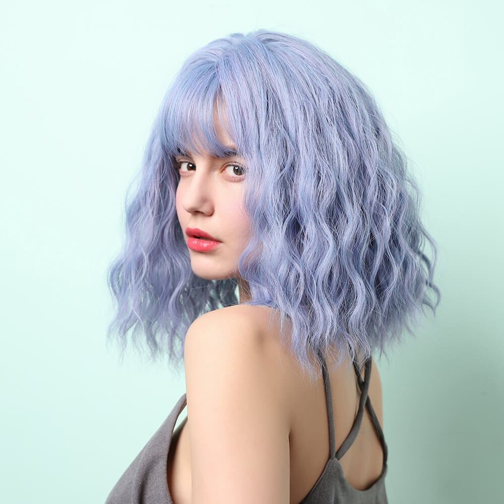 Perruque Bleue Carré | Lady Perruque