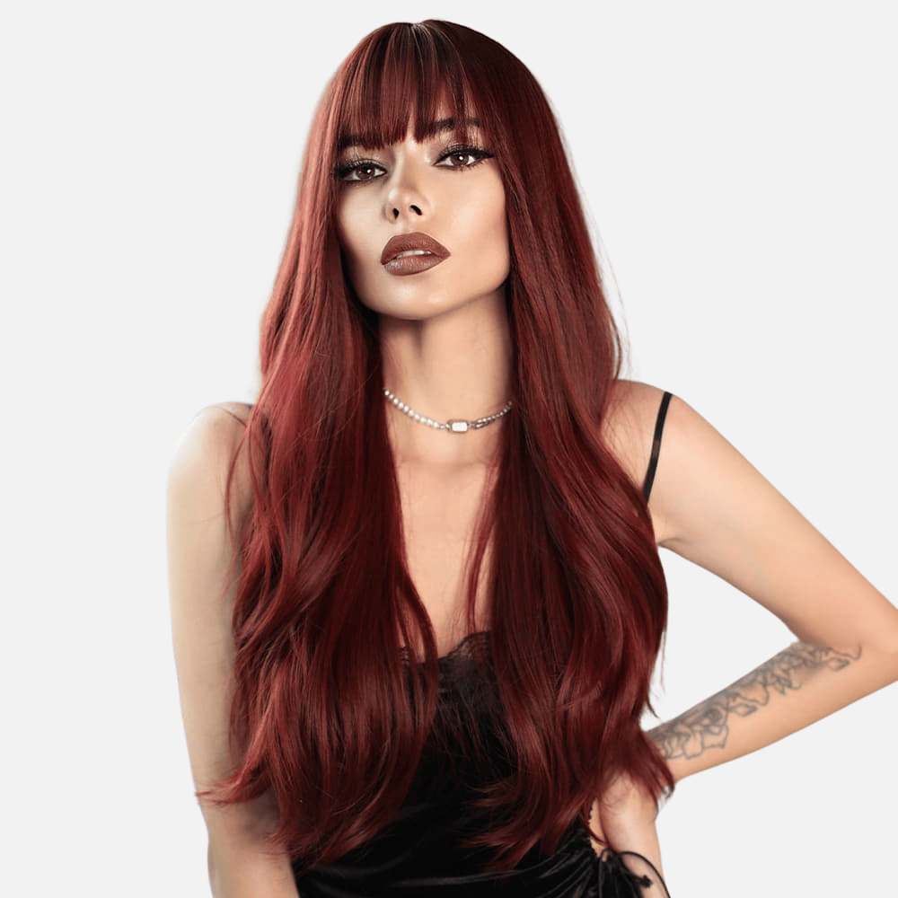 Perruque auburn Rouge 