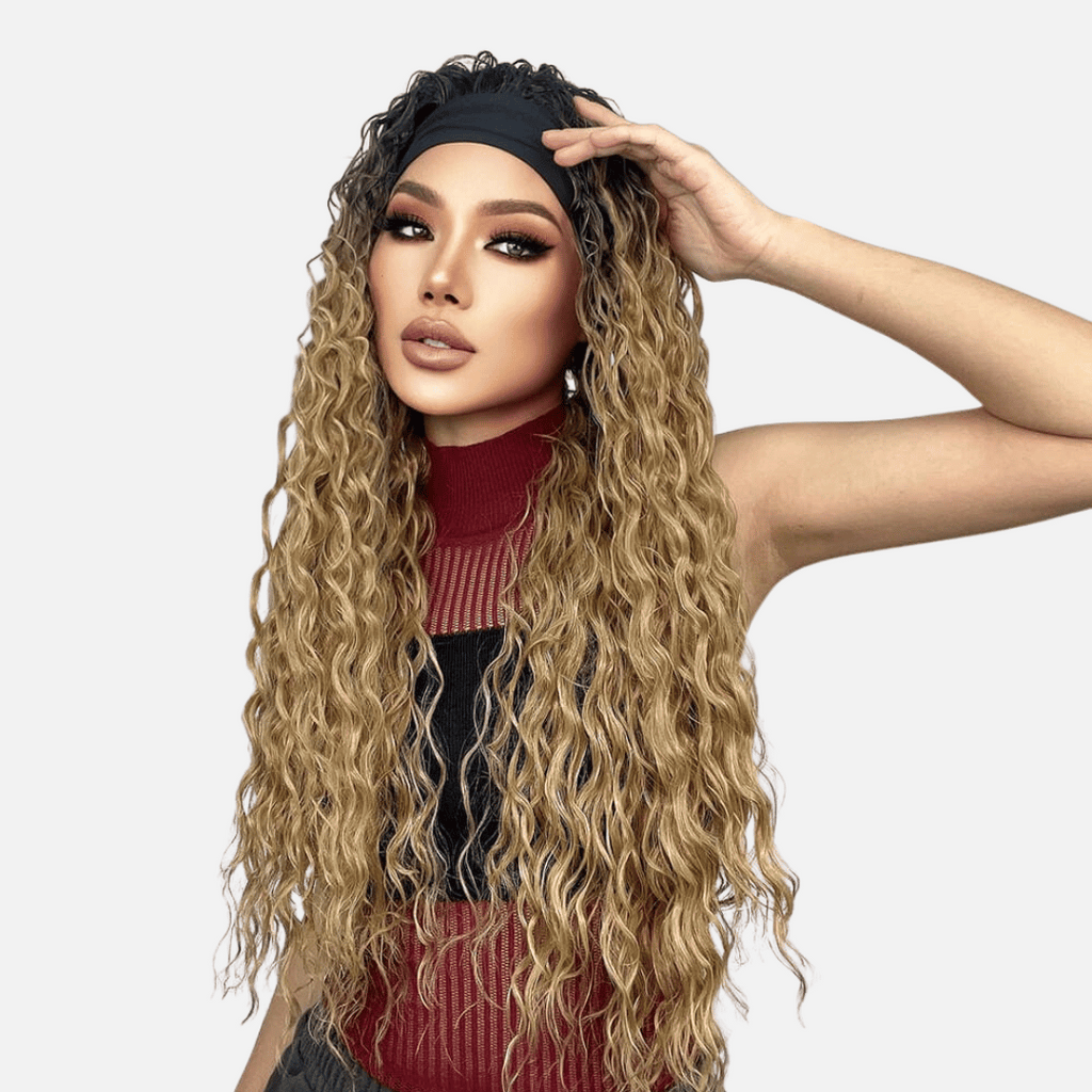 Perruque Bandeau bouclée