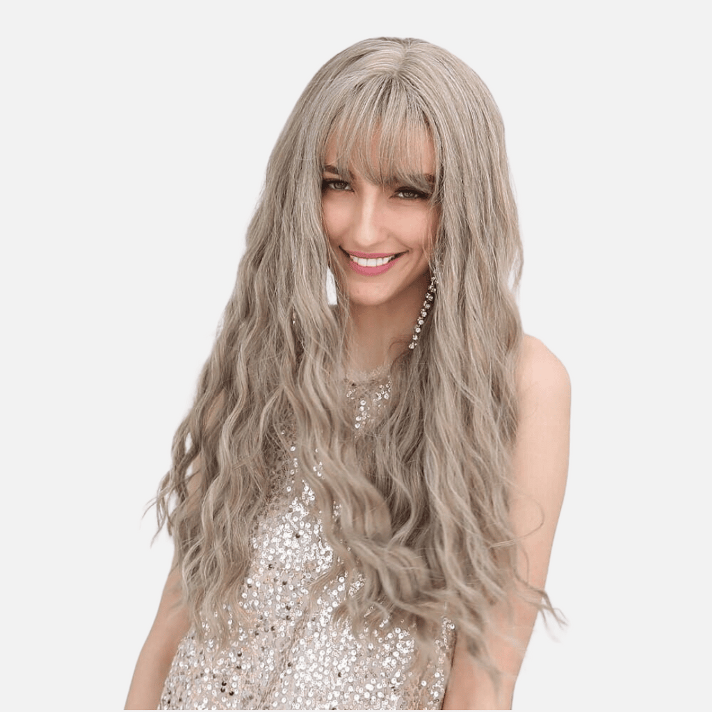 Perruque blonde blanche