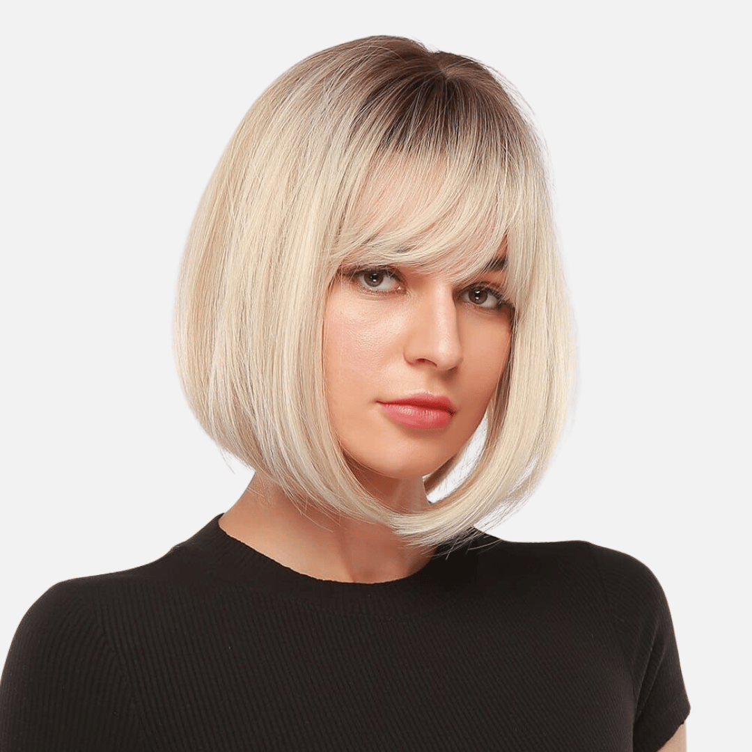 Perruque blonde carré