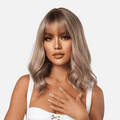 Perruque blonde cuivrée