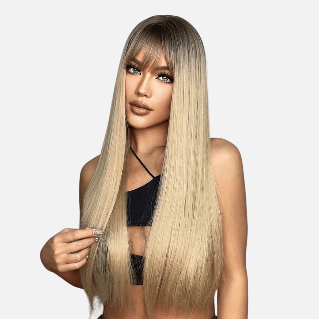 Perruque blonde indétectable
