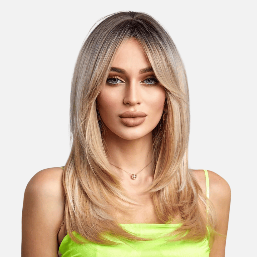 Perruque blonde longue