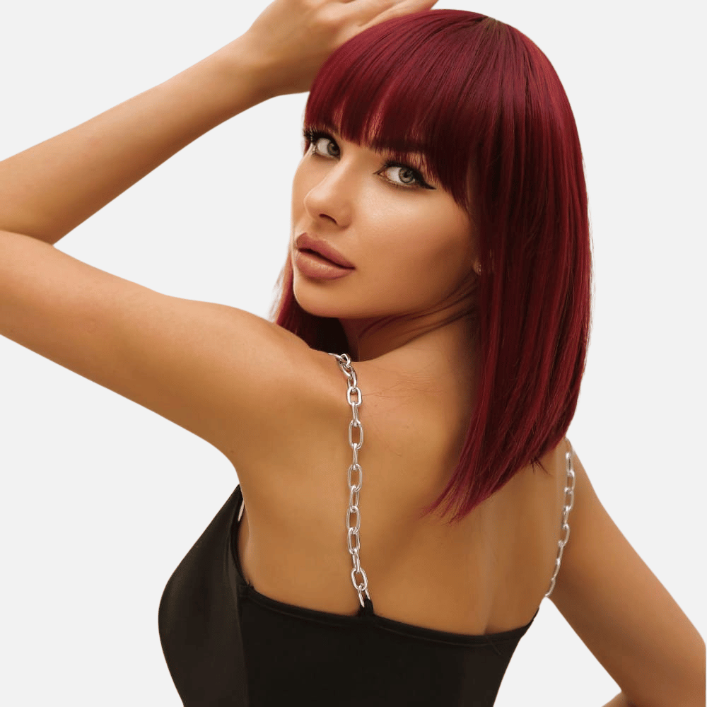 Perruque coupe carré Rouge 