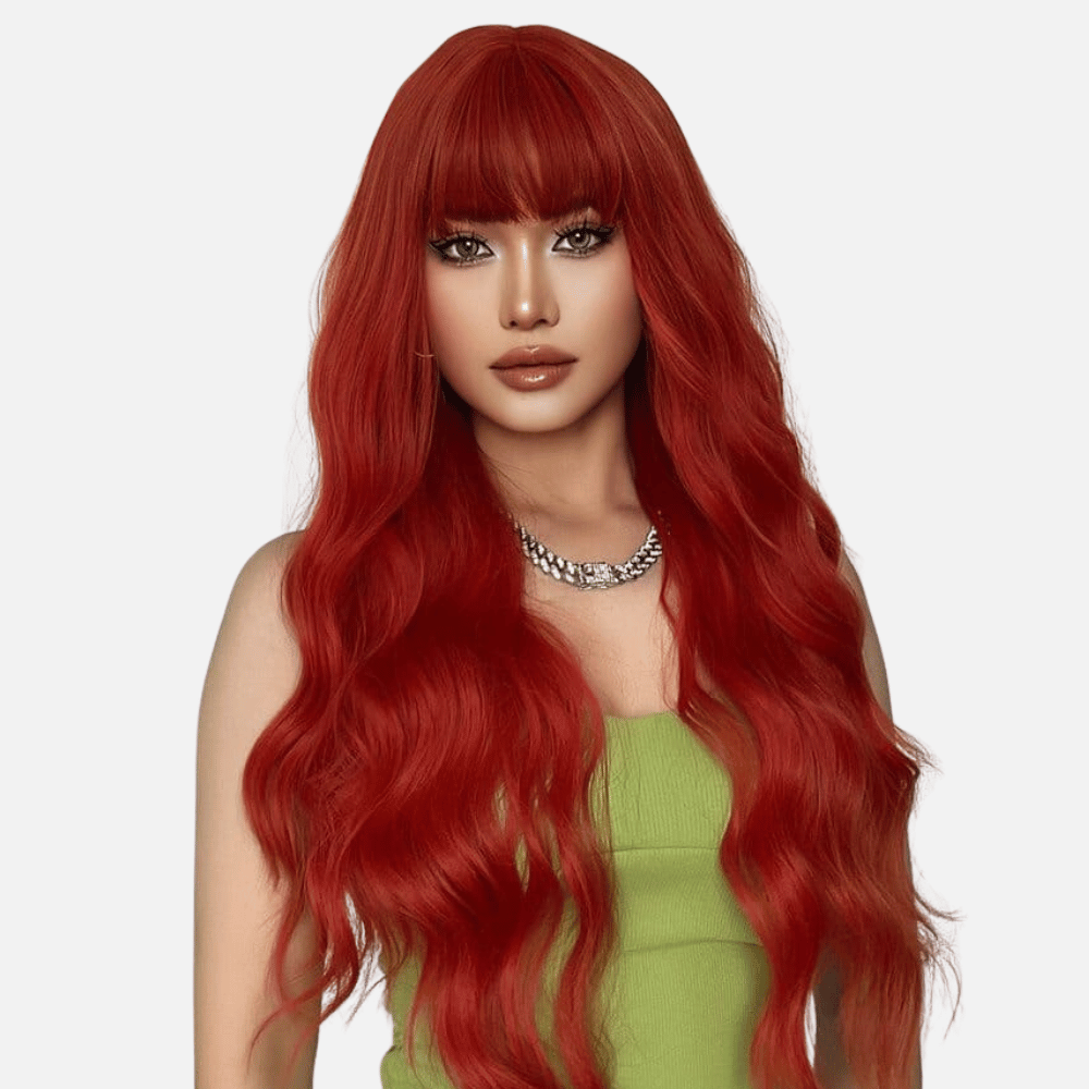 Perruque Rouge bouclée femme