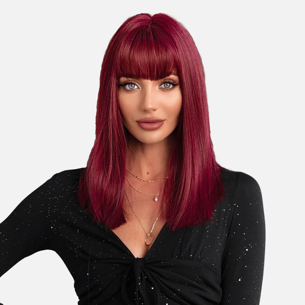 Perruque Rouge frange