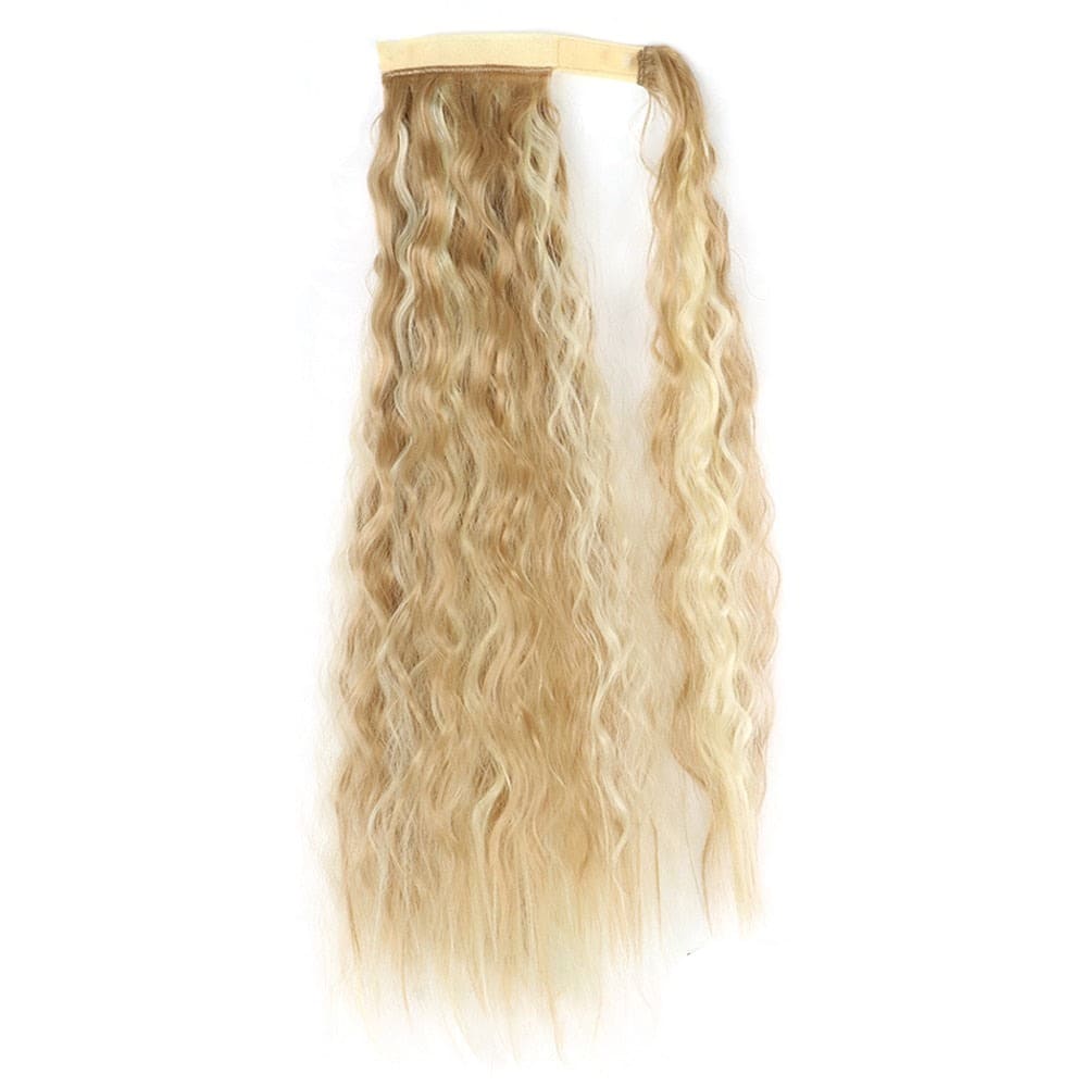 Extension de cheveux à clip queue de cheval blonde