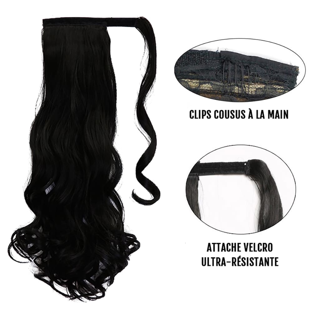 Extension de cheveux à clip blond attache