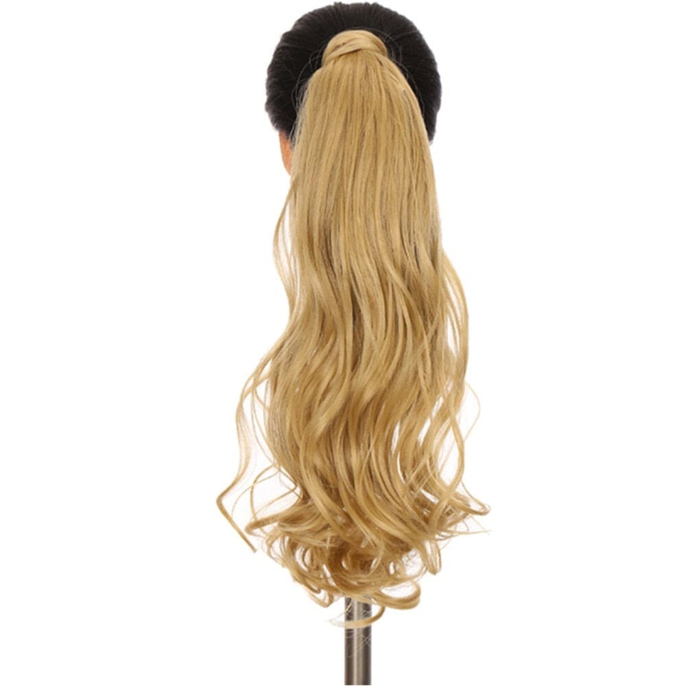 Extension de cheveux à clip blond doré