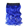 Extension de cheveux à clip bleu femme