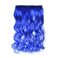 Extension de cheveux à clip bleu