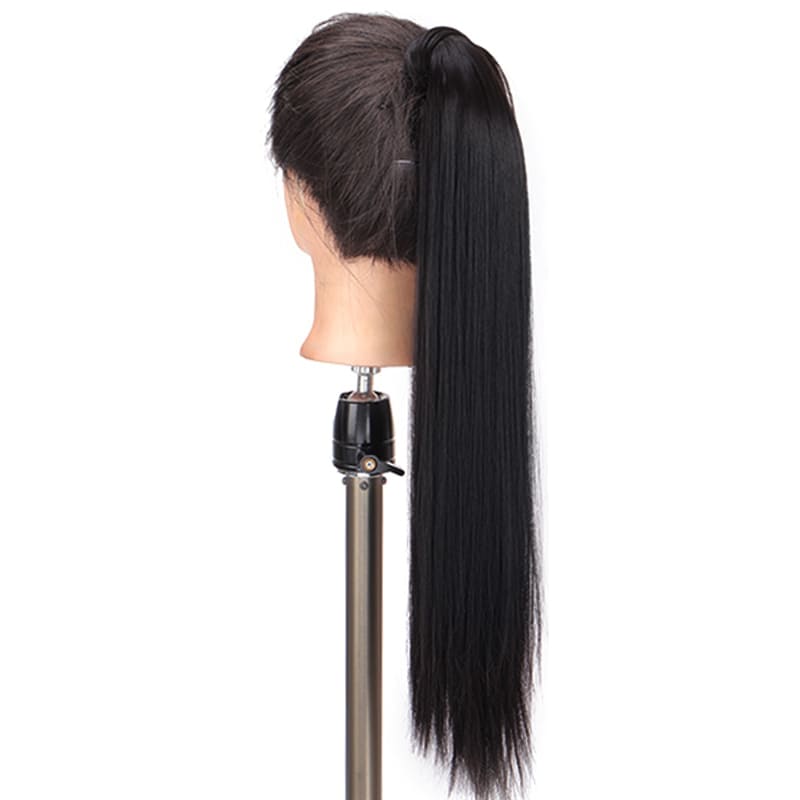 Extension de cheveux à clip noir foncé