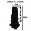 Extension de cheveux à clip prune longueur