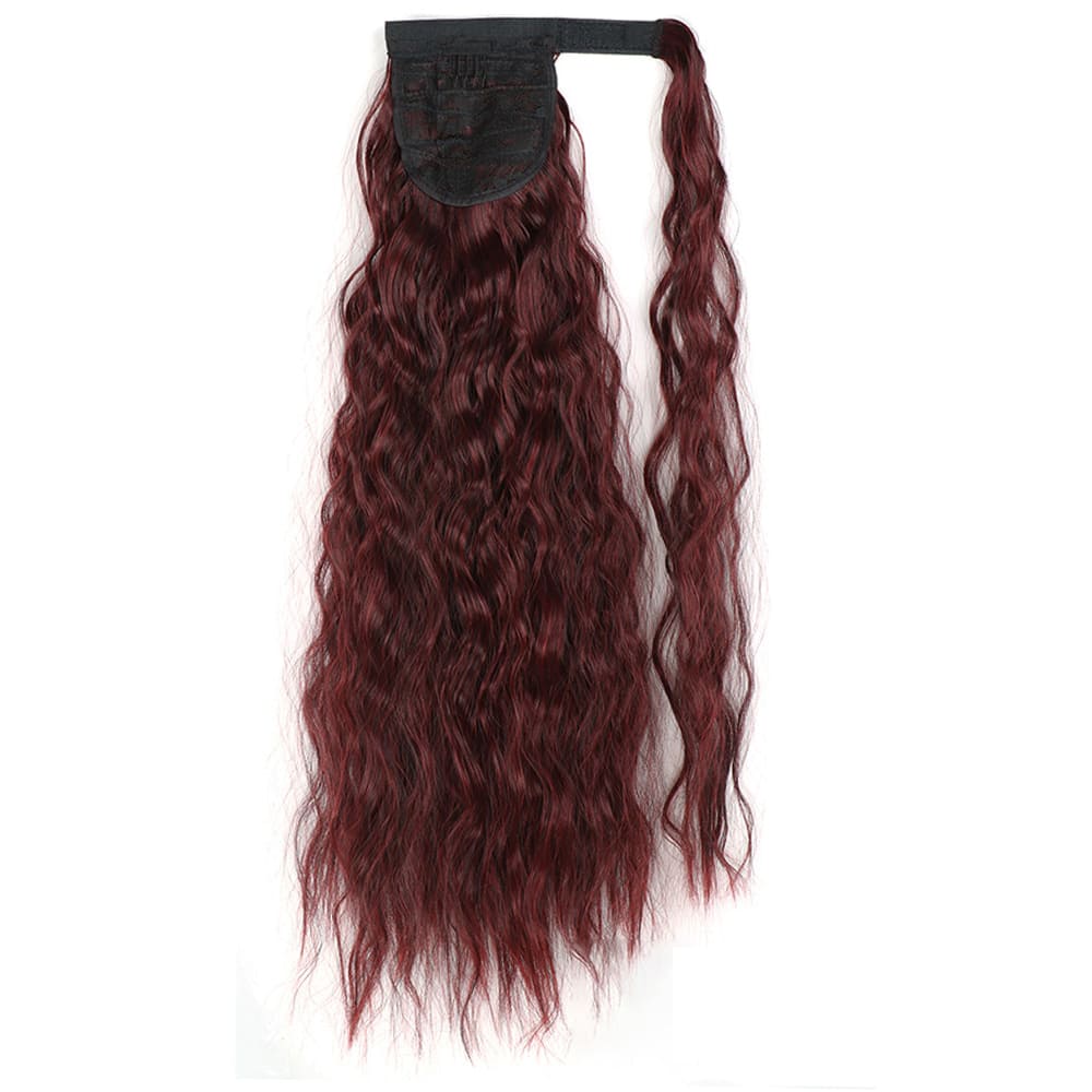 Extension de cheveux à clip prune