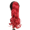 Extension de cheveux à clip rouge ondulée