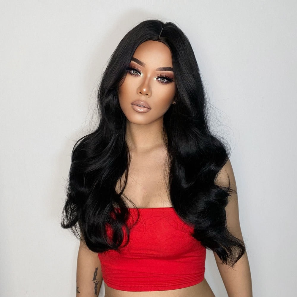 Grande perruque noire