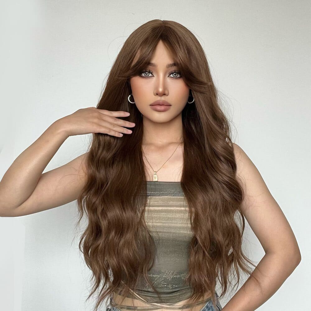 Perruque aubrun long