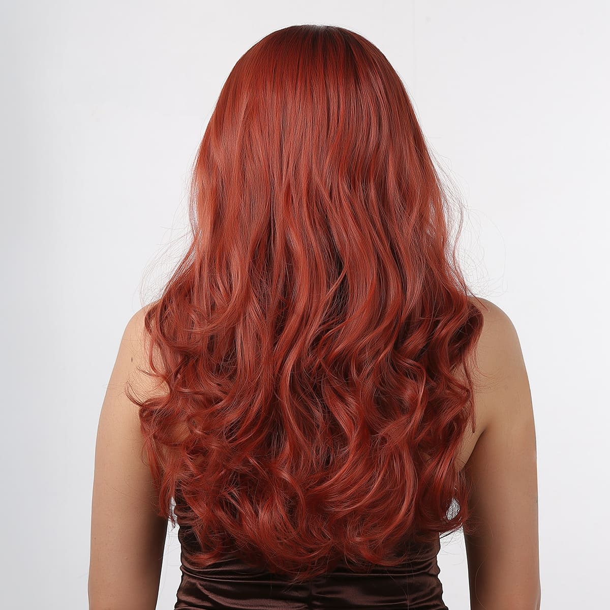 Perruque auburn nuque