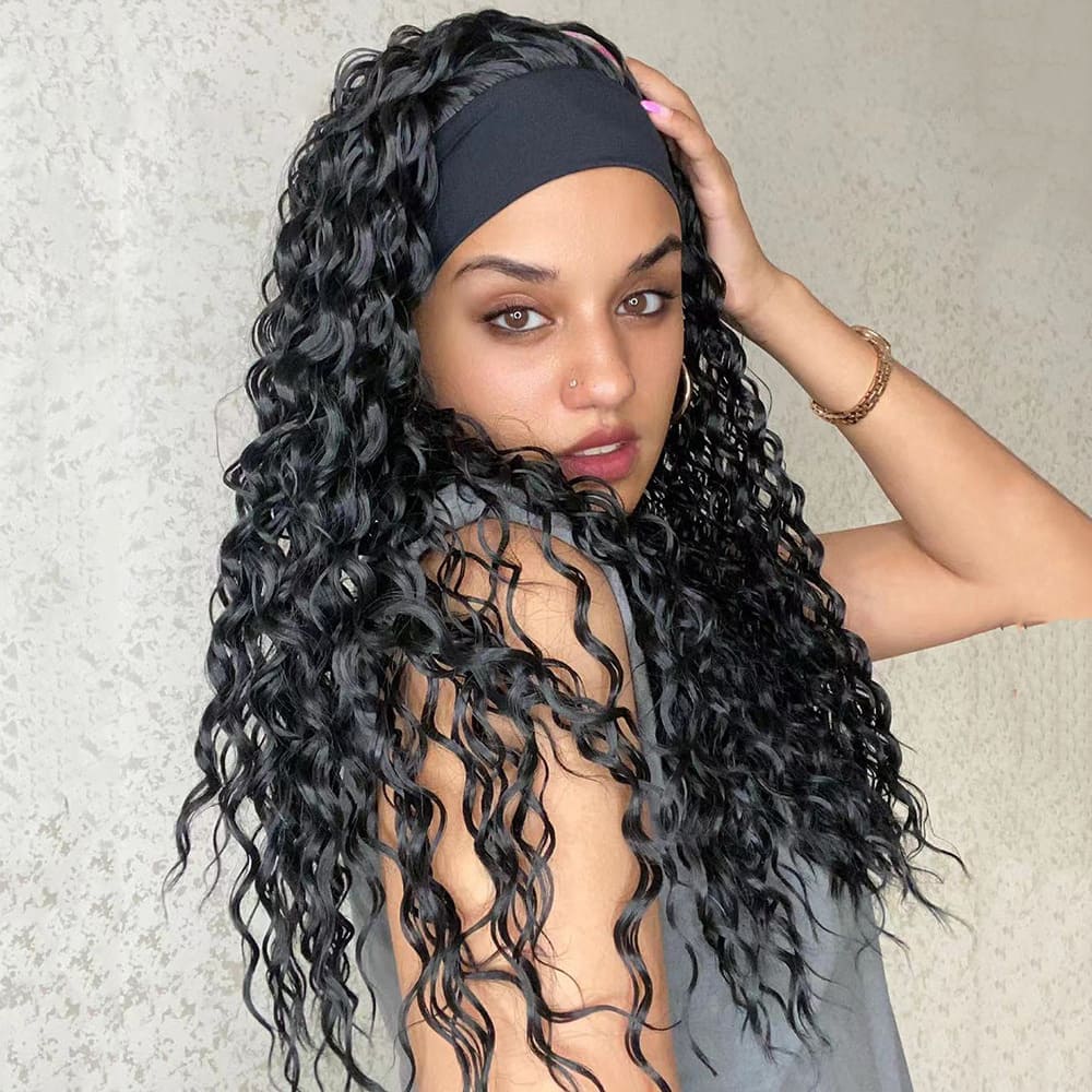Perruque bandeau body wave femme
