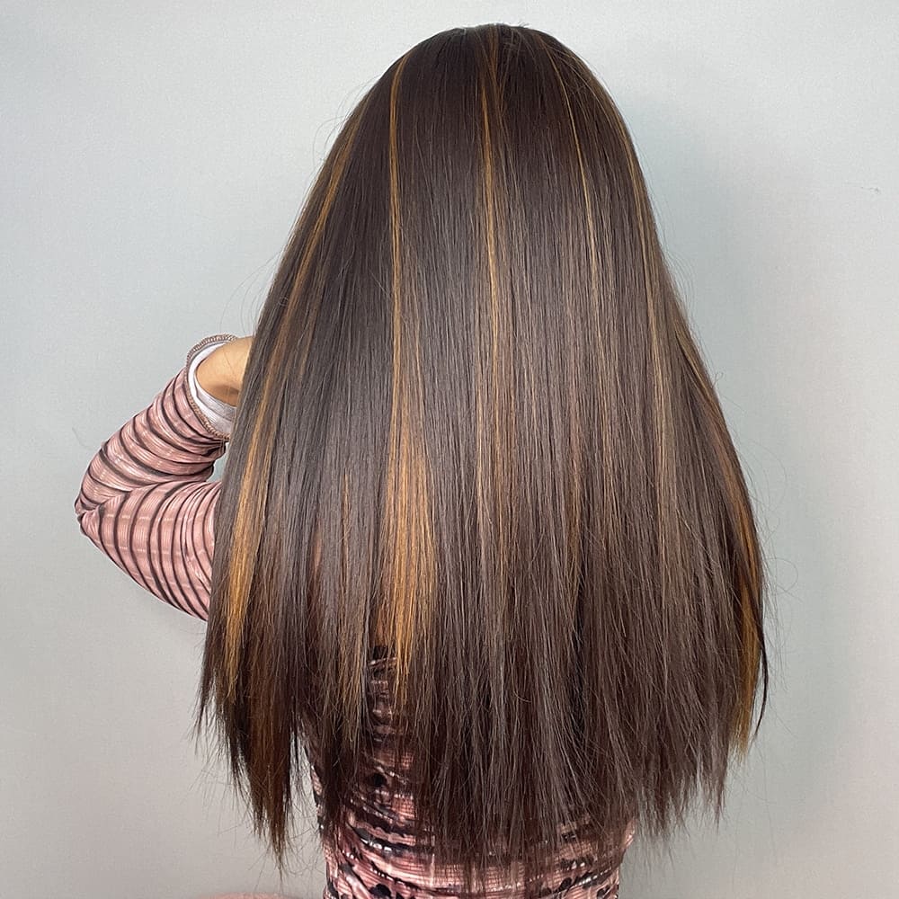 Perruque bandeau lisse nuque