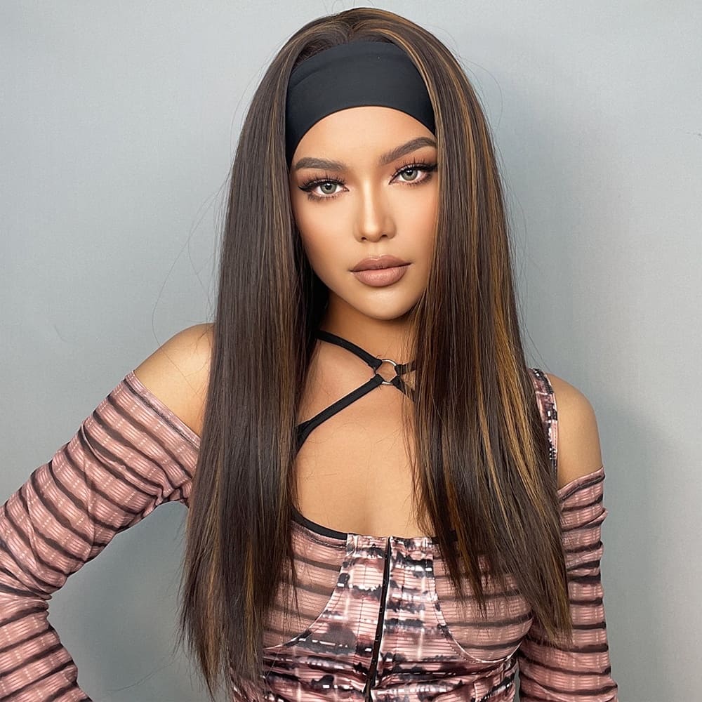 Perruque bandeau lisse
