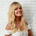 Perruque cheveux blonds