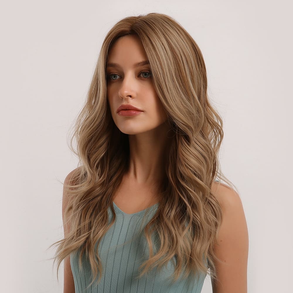 Perruque couleur miel doré sexy