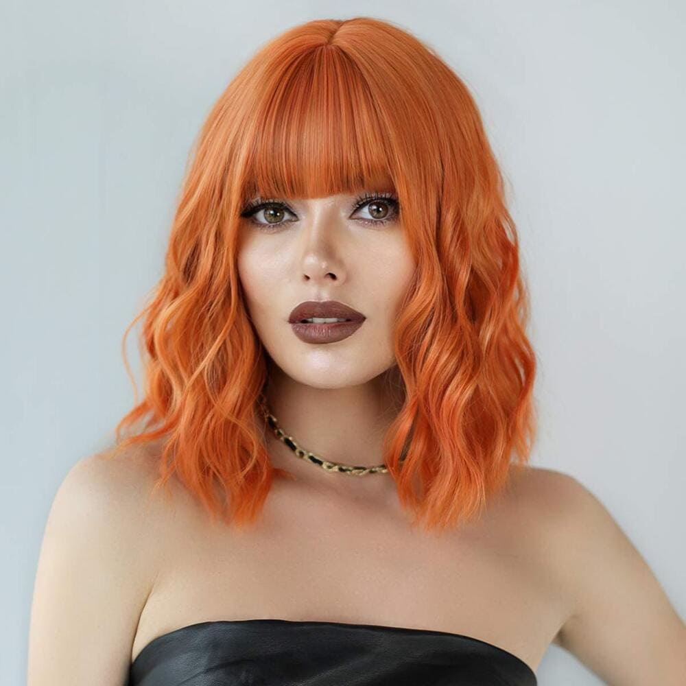 Perruque couleur orange