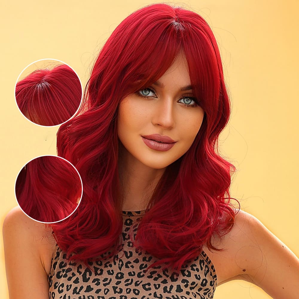 Perruque couleur rouge femme