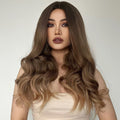 Perruque femme marron
