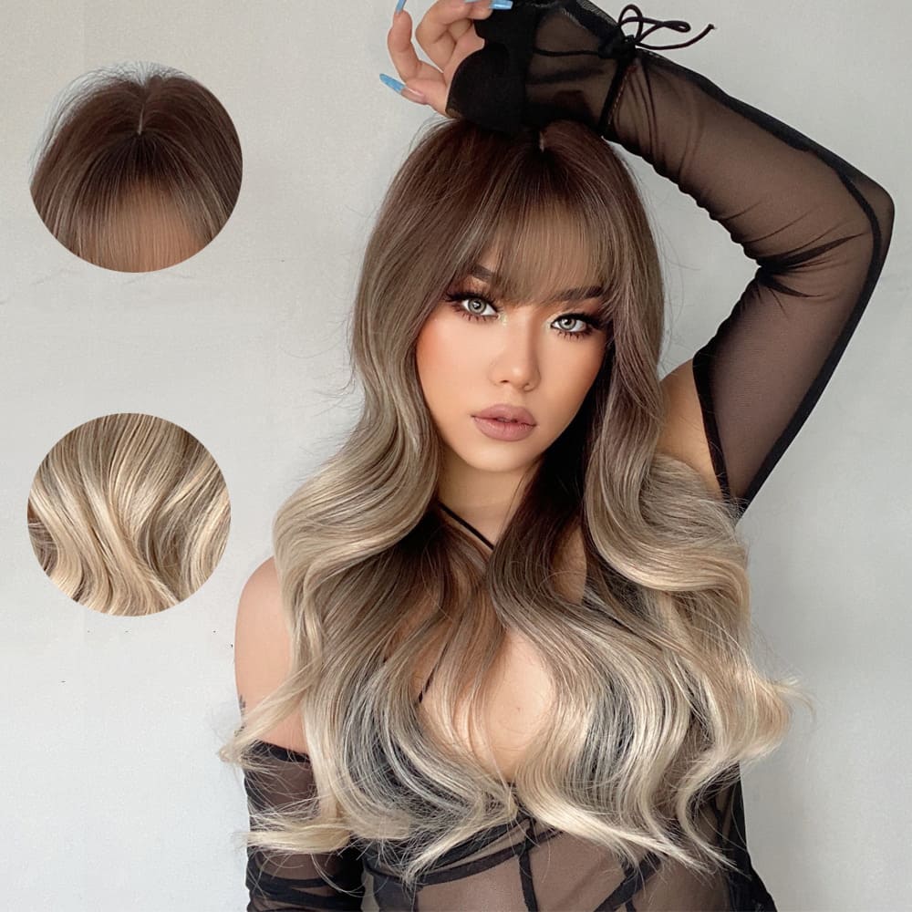 Perruque frange coiffure femme