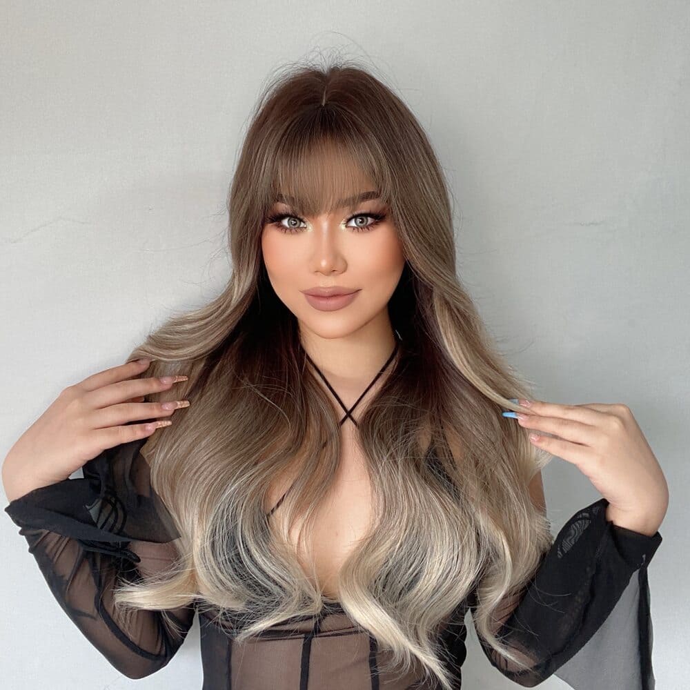 Perruque frange coiffure