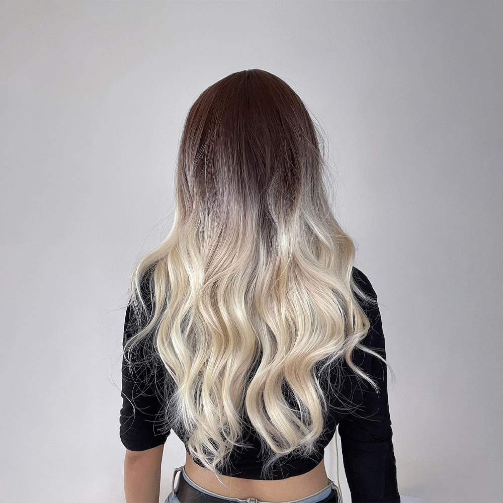 Perruque frange devant nuque