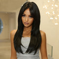 Perruque noire lisse