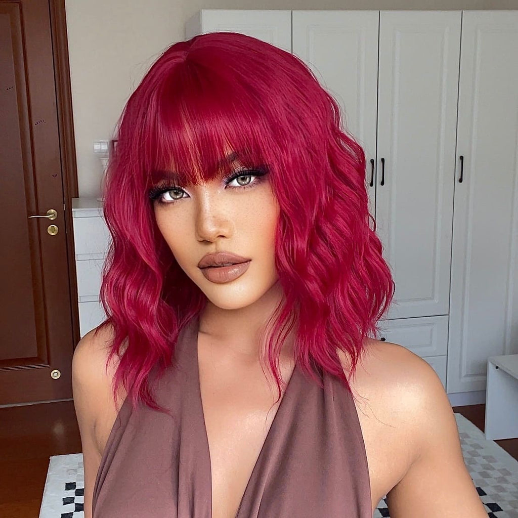 Perruque rose fuchsia femme