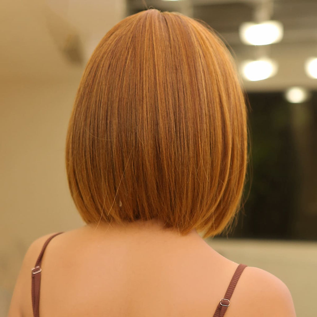 Perruque rousse courte nuque