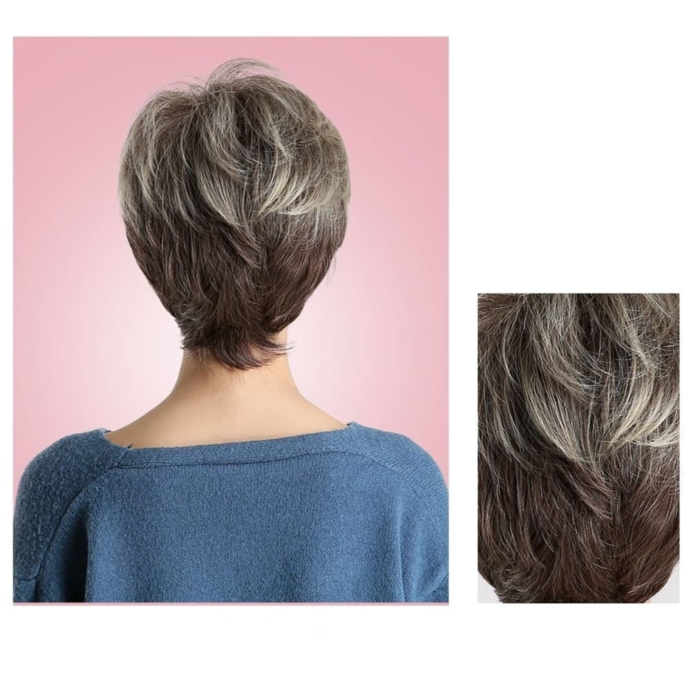 Perruque synthétique courte nuque