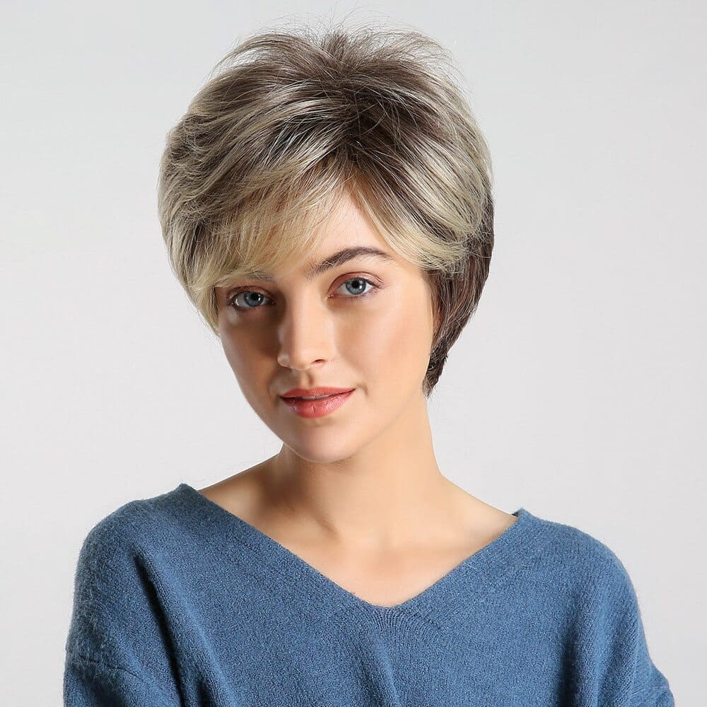 Perruque synthétique courte