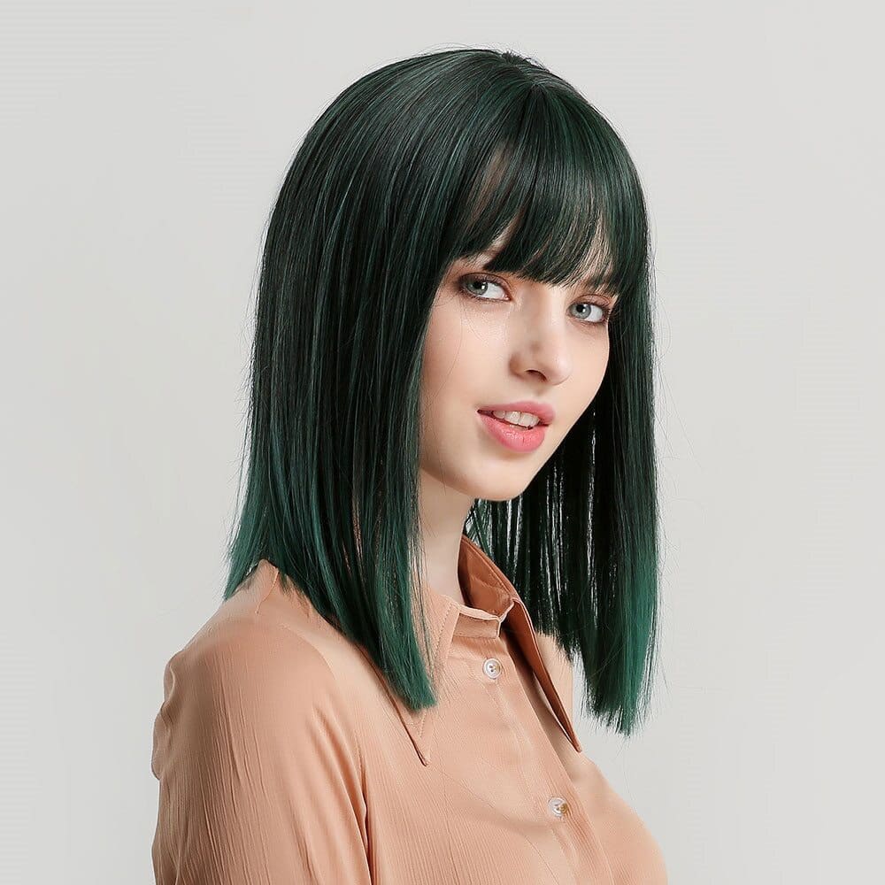 Perruque verte foncée