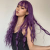 Perruque violette cheveux femme