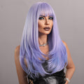 Perruque violette fluo