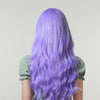 Perruque violette longs cheveux nuque