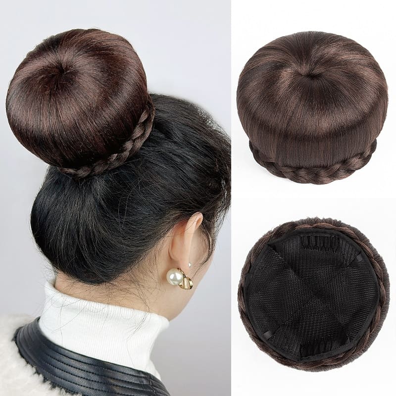 Postiche chignon donut cheveux