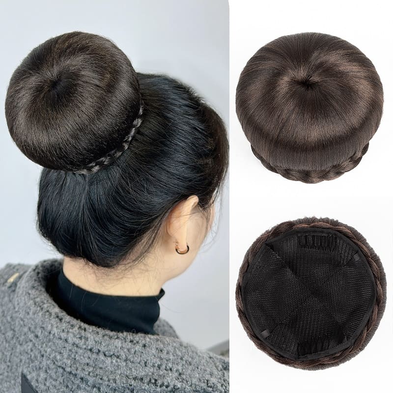 Postiche chignon donut femme