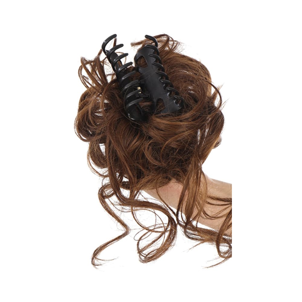 Postiche chignon pince crabe brun