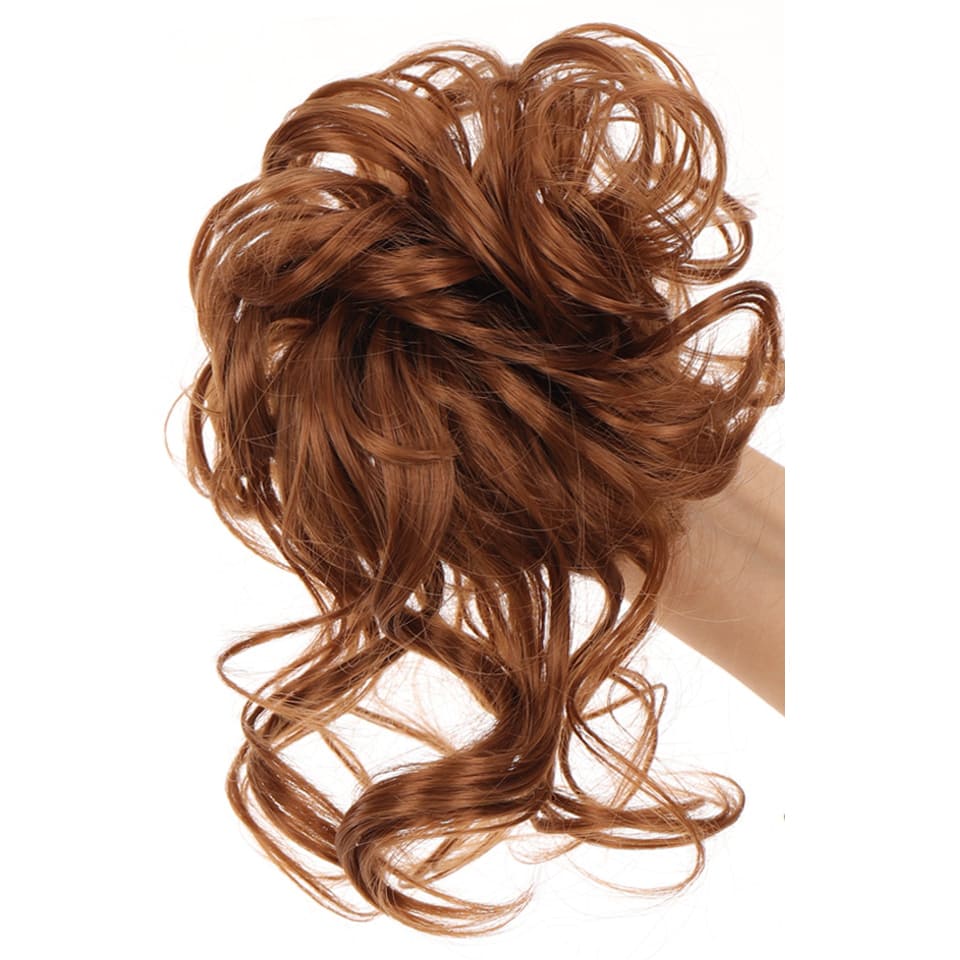 Postiche chignon roux