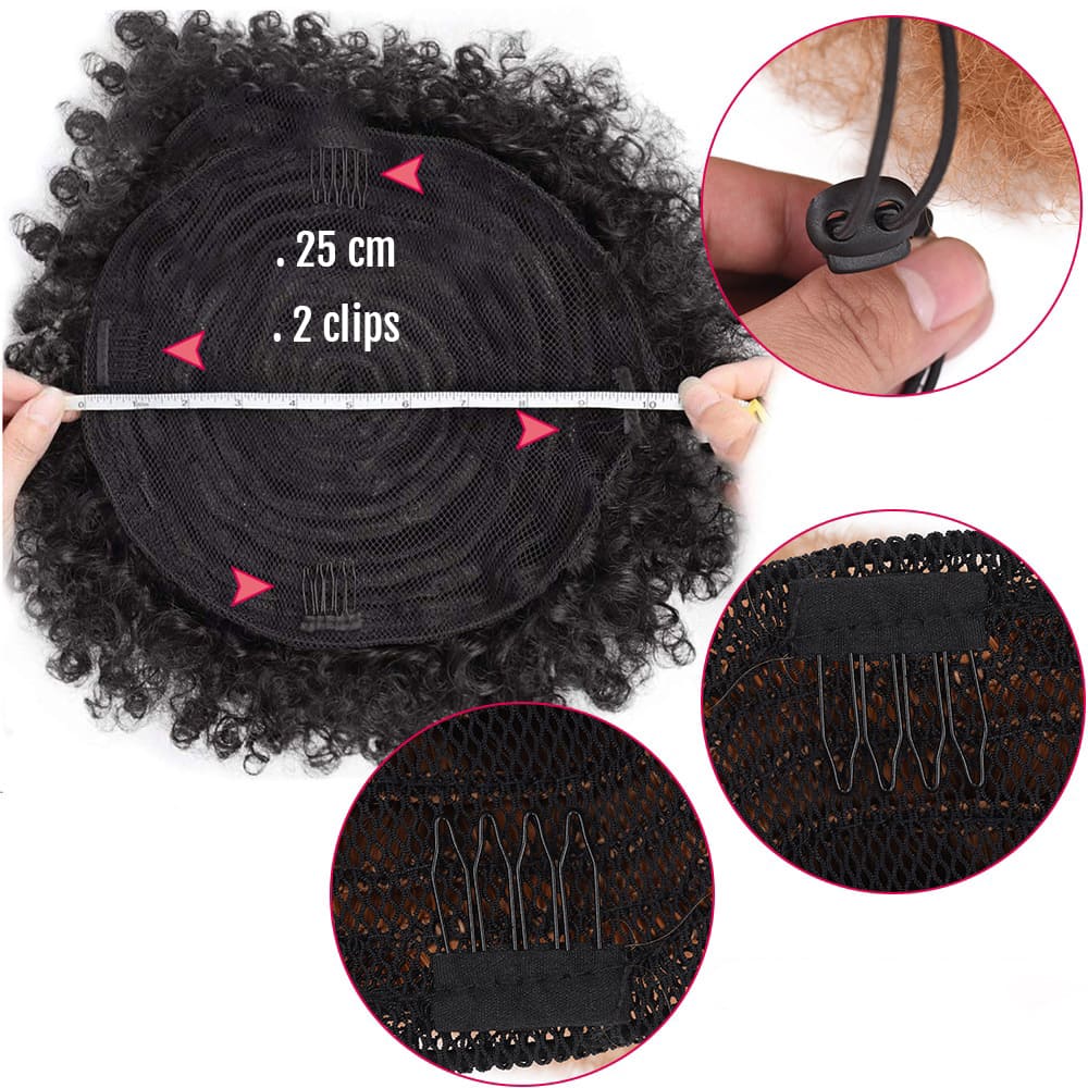 Postiche chignon XXL dimensions