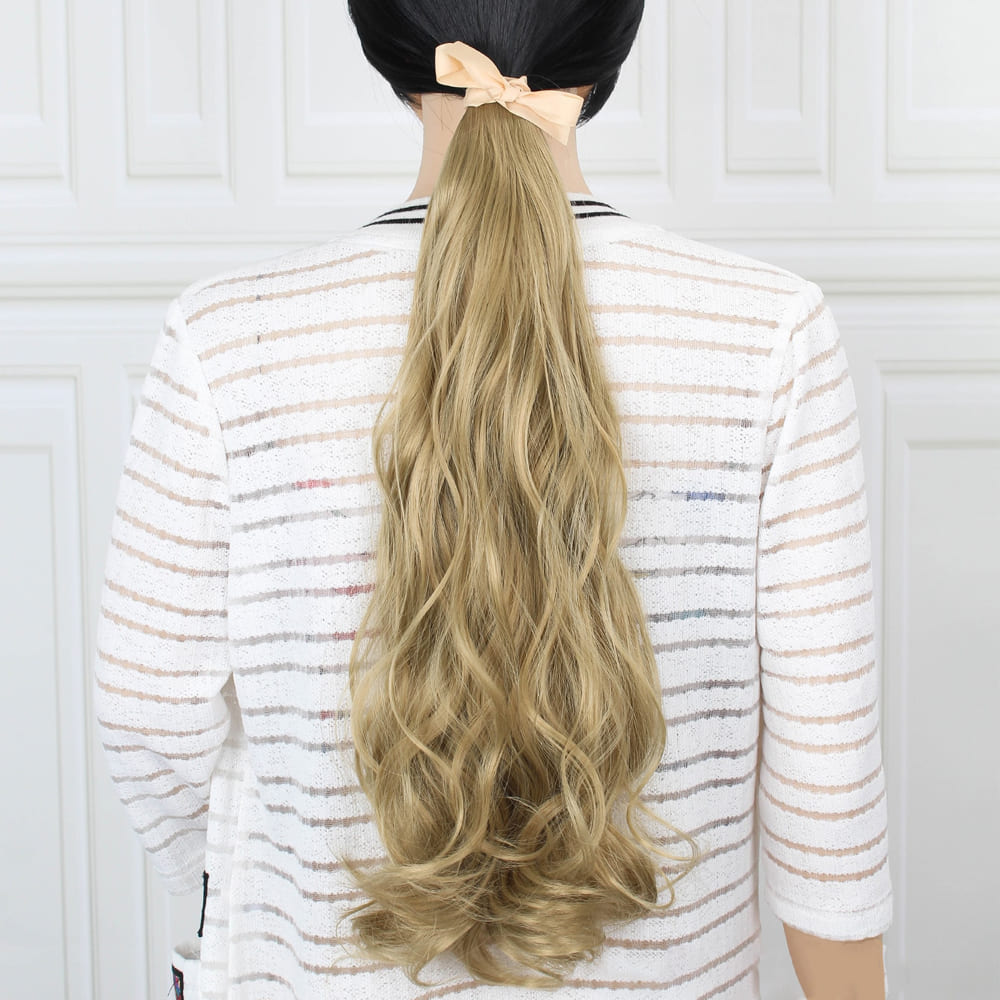 Postiche queue de cheval blond